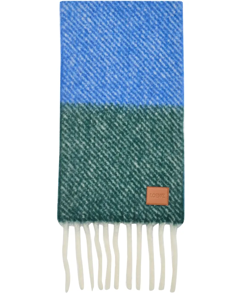 Loewe Schal aus Alpaka- und Schafswolle Blue