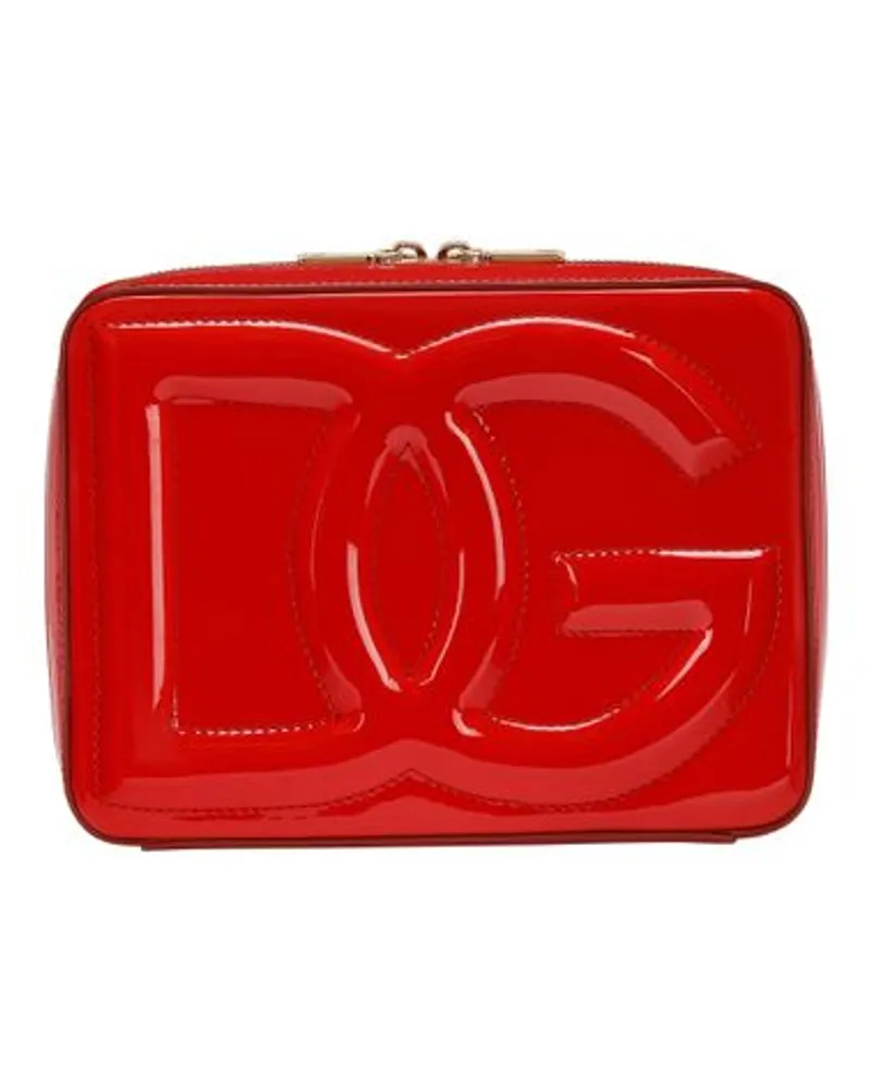 Dolce & Gabbana Mittelgroße Kameratasche mit DG-Logo Red