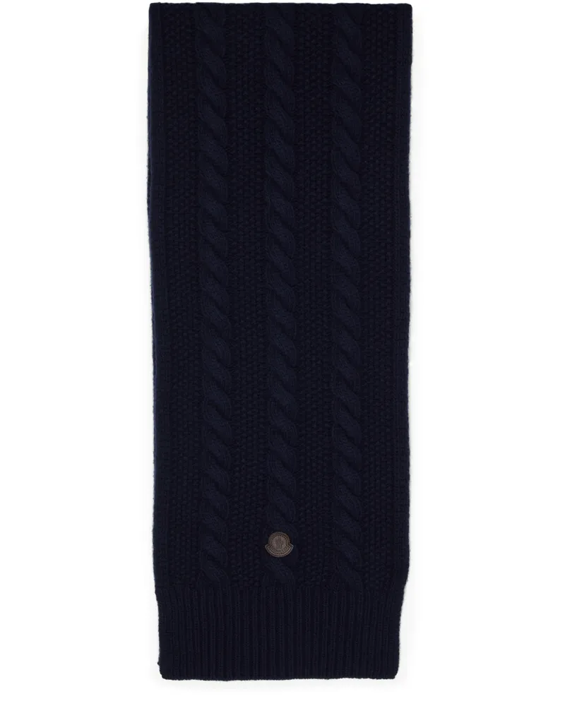 Moncler Schal aus Wolle Navy