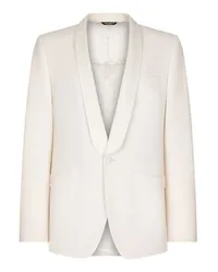 Dolce & Gabbana Einreihige Jacke White