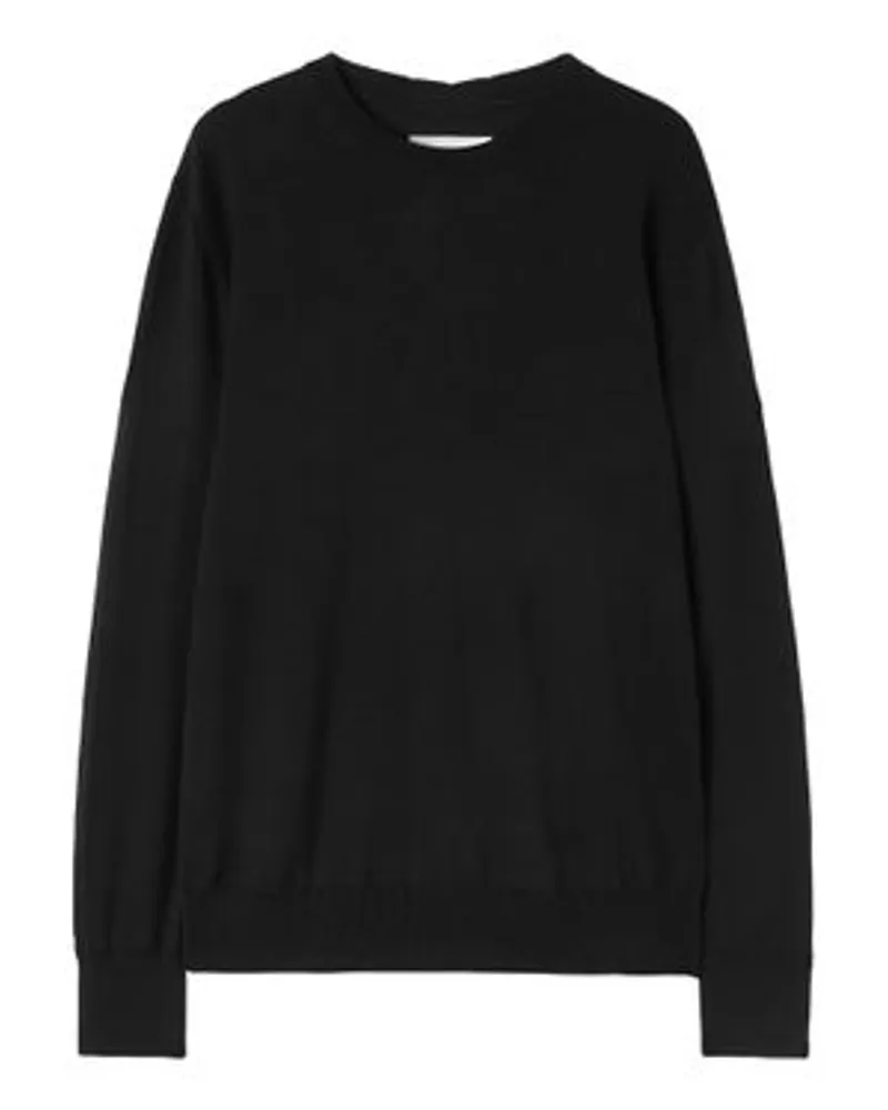 Jil Sander Pullover mit Rundhalsausschnitt Black