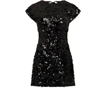 Minikleid aus Samt mit Pailletten