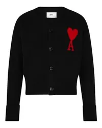 AMI Paris Cardigan Ami de Cœur Black