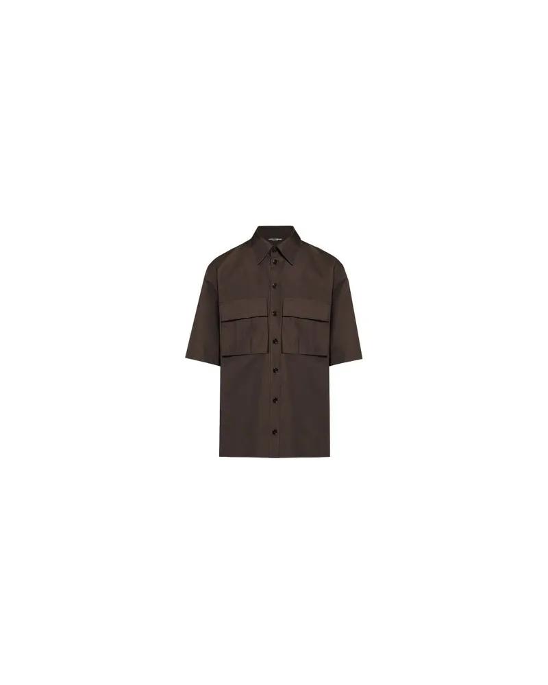 Dolce & Gabbana Hawaii-Hemd Brown