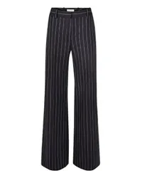 Nina Ricci Weite Hose mit Nadelstreifen Navy