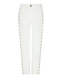 Chloé Kurze Jeans Slim Fit White