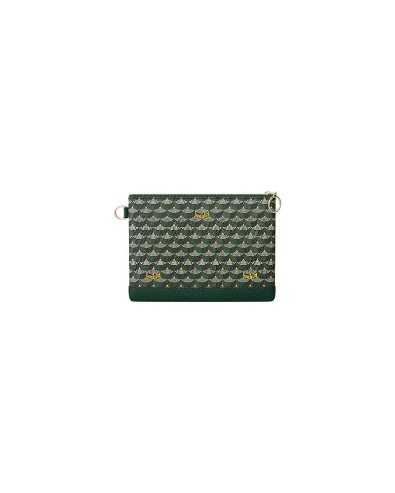 Fauré Le Page Clutch Pochette Zip 19 Green