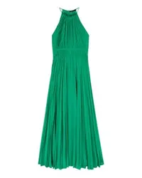 Maje Langes plissiertes Kleid Green