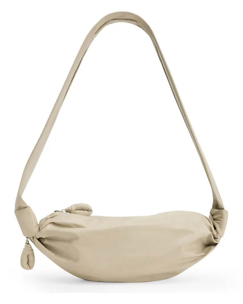 Christophe Lemaire Kleine, weiche Halbmondtasche 