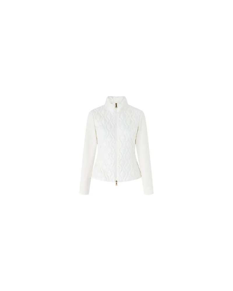 Moncler Cardigan mit Reißverschluss und Logo Beige