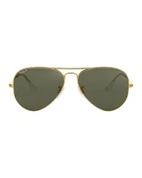 Ray Ban Pilotenbrille Aviator Chromance Gold