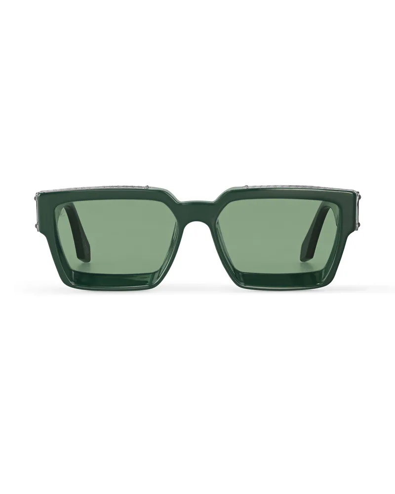 Louis Vuitton 1.1 Millionaires Square Sonnenbrille Green