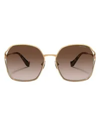 Miu Miu Irregular-Sonnenbrille MU 52WS Gold