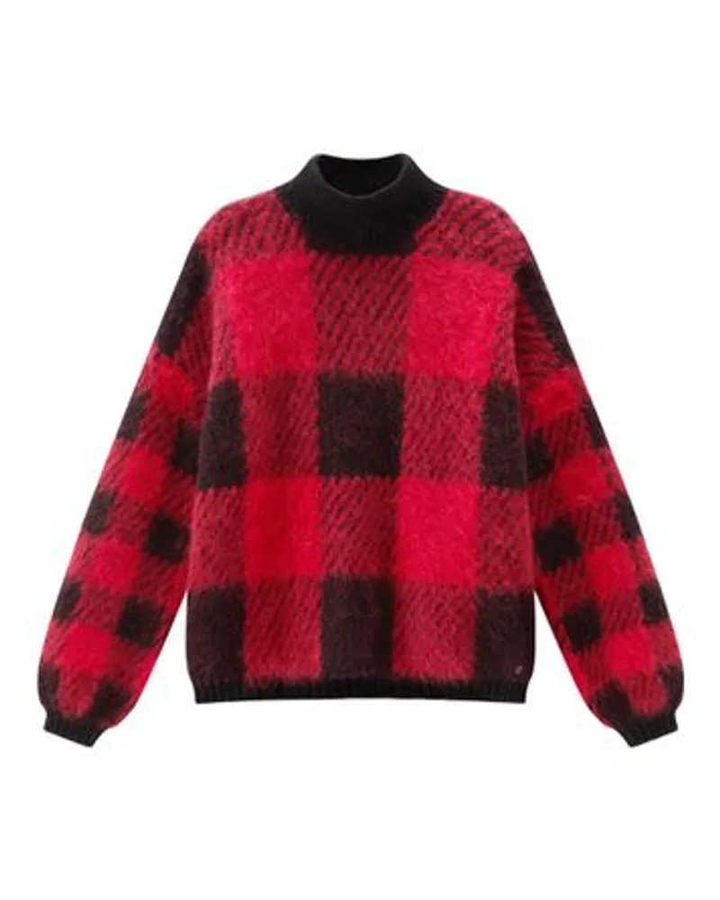 Woolrich Karierter Rollkragenpullover Buffalo Red