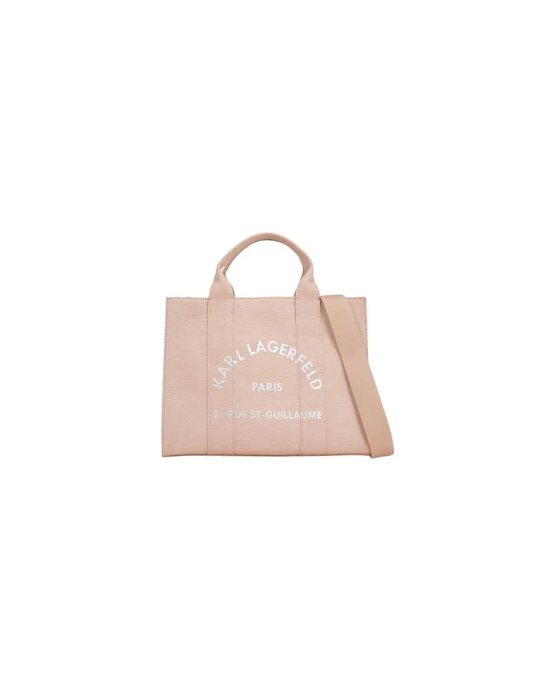 Karl Lagerfeld Rue St-Guillaume Mittelgroße quadratische Tote Bag Pink