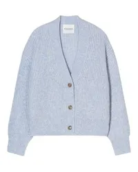 Closed Boxy Cardigan Blue