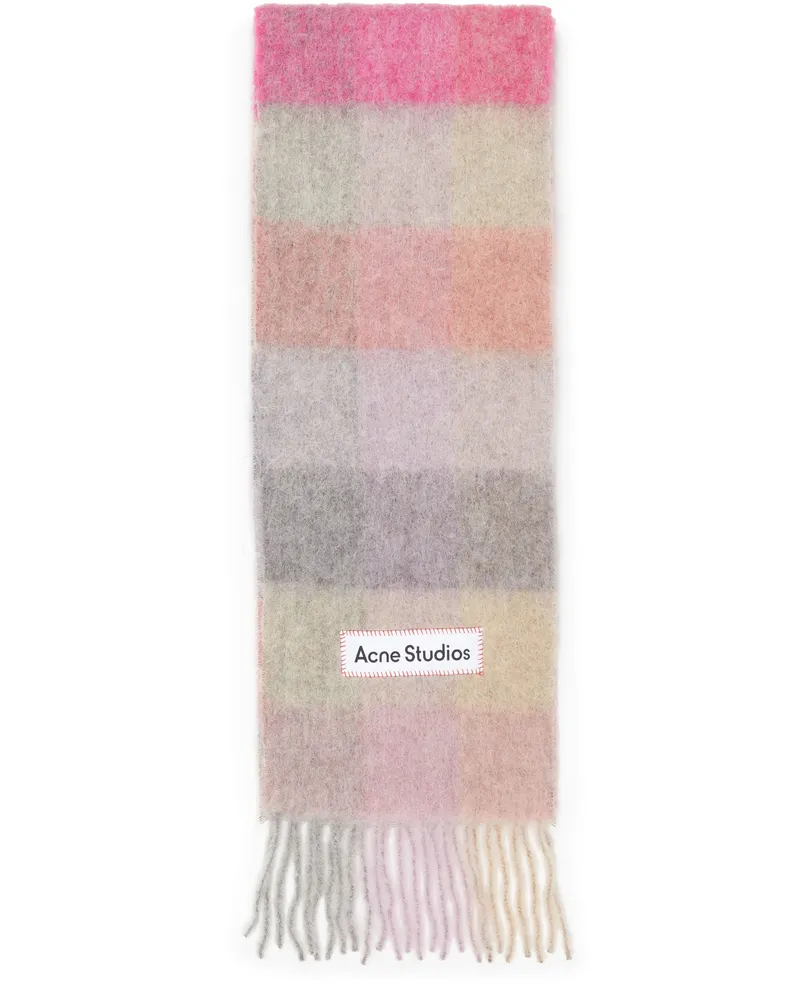 Acne Studios Fransenschal Vally Pink