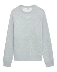 Zadig & Voltaire Sweatshirt Upper Wings Strass Grey