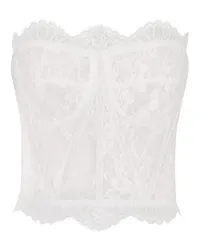 Dolce & Gabbana Spitzen-Bustier White