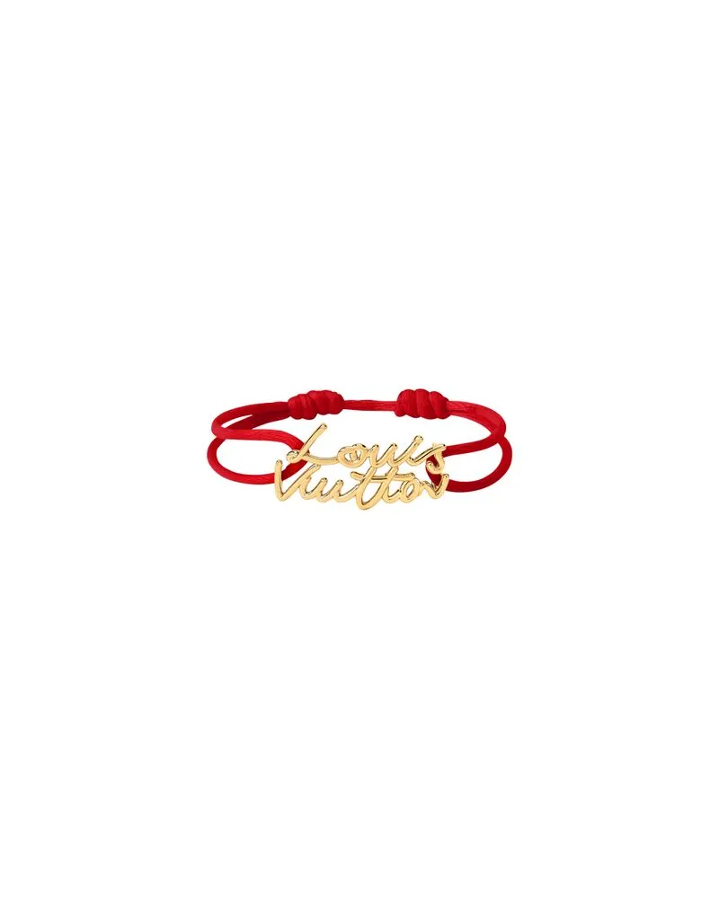 Louis Vuitton LV Script Armband Red