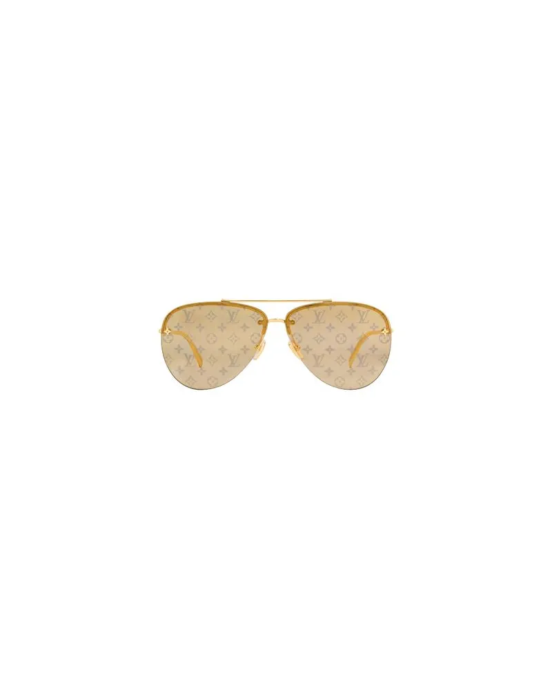 Louis Vuitton LV Pilot Light Sonnenbrille Beige