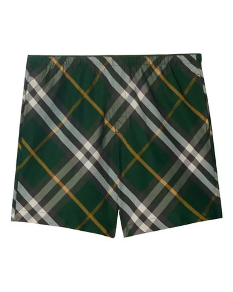 Burberry Karierte Shorts Green