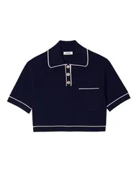 Sandro Kurzer Polo-Pullover Blue