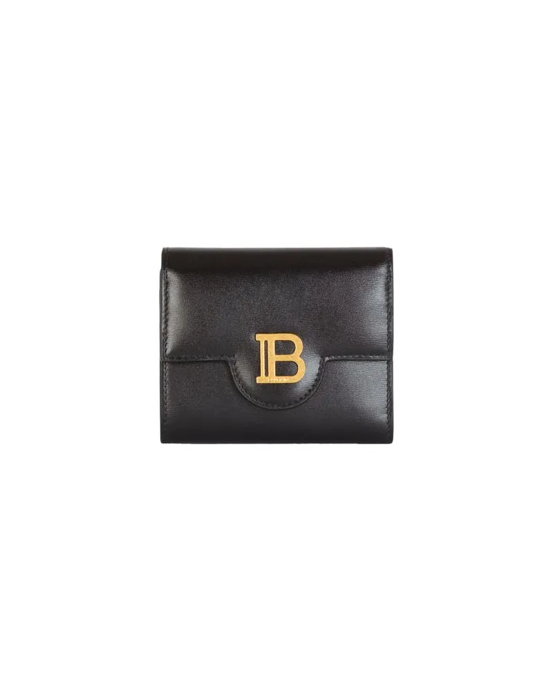 Balmain Brieftasche Trifold B-Buzz Black