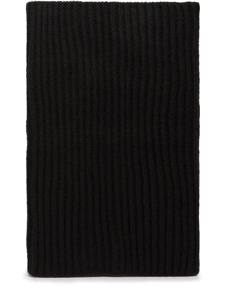 Christophe Lemaire Gestrickter Schal Black