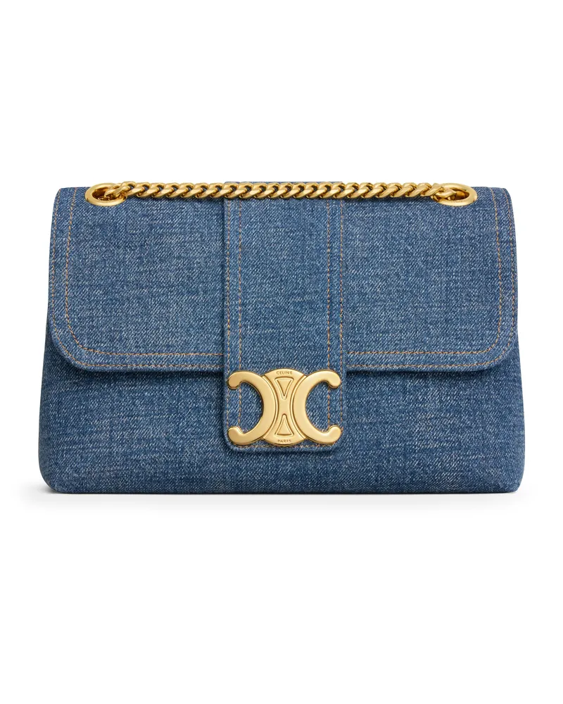 Celine Mittelgroße  victoire tasche aus denim 