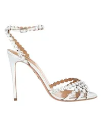 Aquazzura Sandalen Tequila 105 Silver