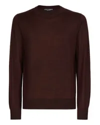 Dolce & Gabbana Pullover mit Rundhalsausschnitt Burgundy