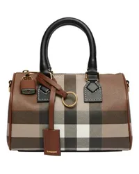 Burberry Bowlingtasche Mini mit Karomuster Brown