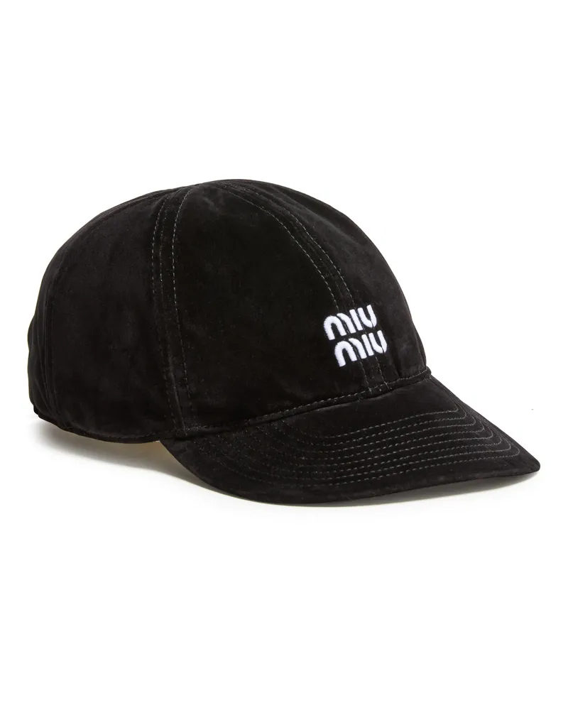 Miu Miu Samtkappe Black