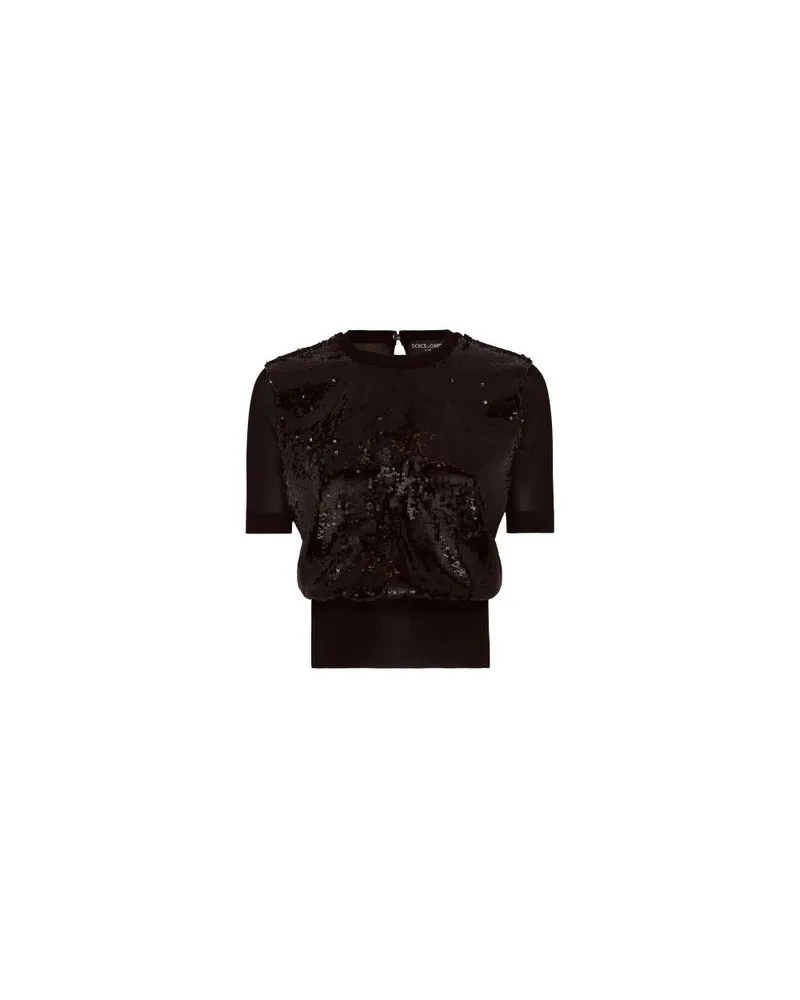 Dolce & Gabbana Kurzarm-Top Black