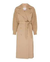 Max Mara Trenchcoat im Materialmix Cicladi Beige