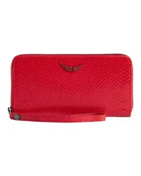 Zadig & Voltaire Brieftasche Compagnon Glossy Wild Red