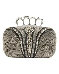 Alexander McQueen Minaudière Knuckle Silver