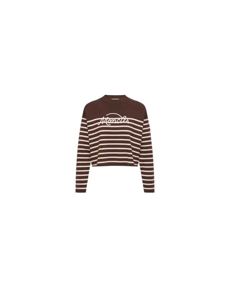 Moncler Rundhalspullover Beige