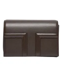 Totême Handtasche Mini T-Flap Brown