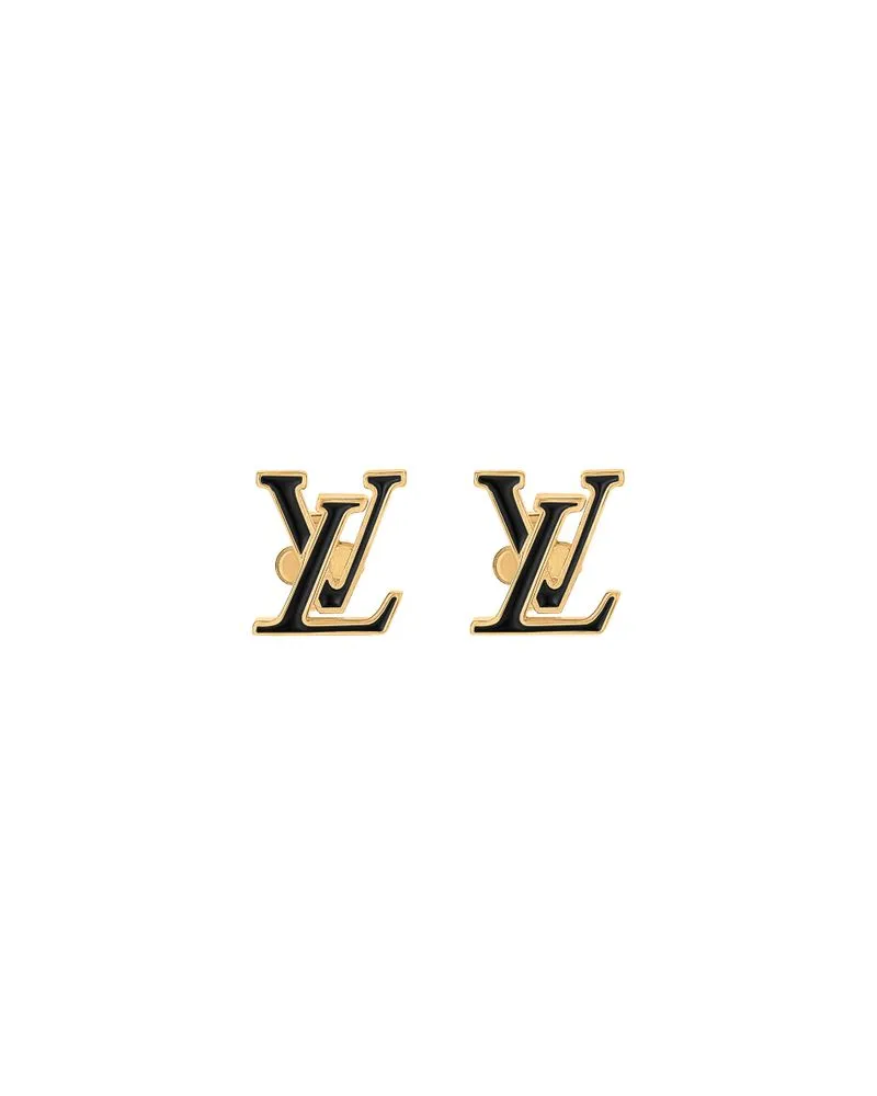 Louis Vuitton LV Iconic Enamel Earrings Gold