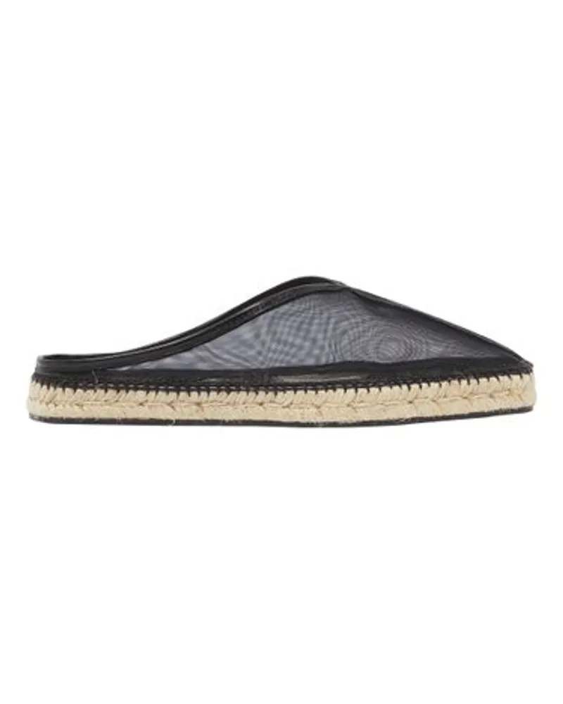 Totême Slipper The Espadrille Slippers Black