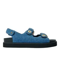 Maje Flache Sandalen aus Blue