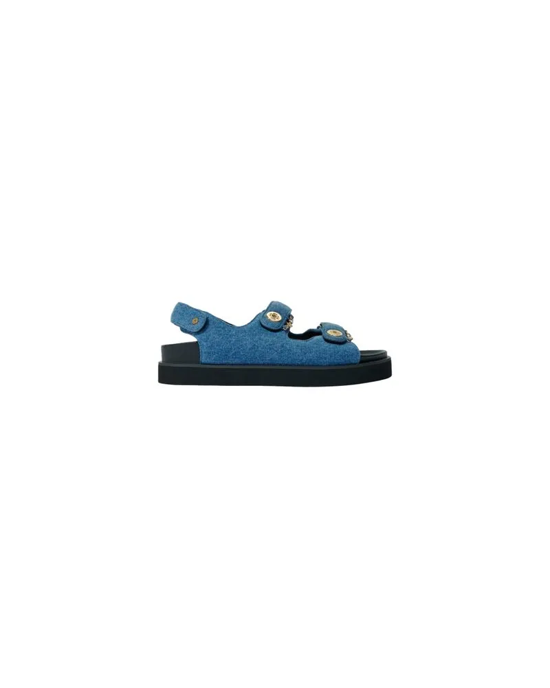 Maje Flache Sandalen aus Blue