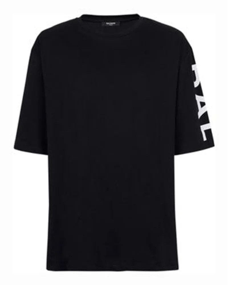 Balmain T-Shirt Oversize Black