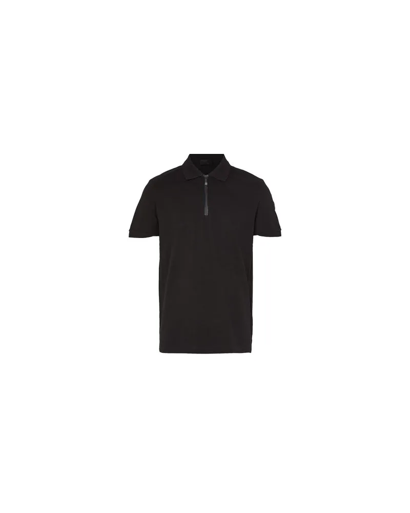 Moncler Short sleeved polo Black