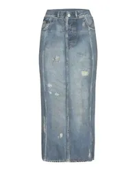 Acne Studios Langer Denimrock Blue