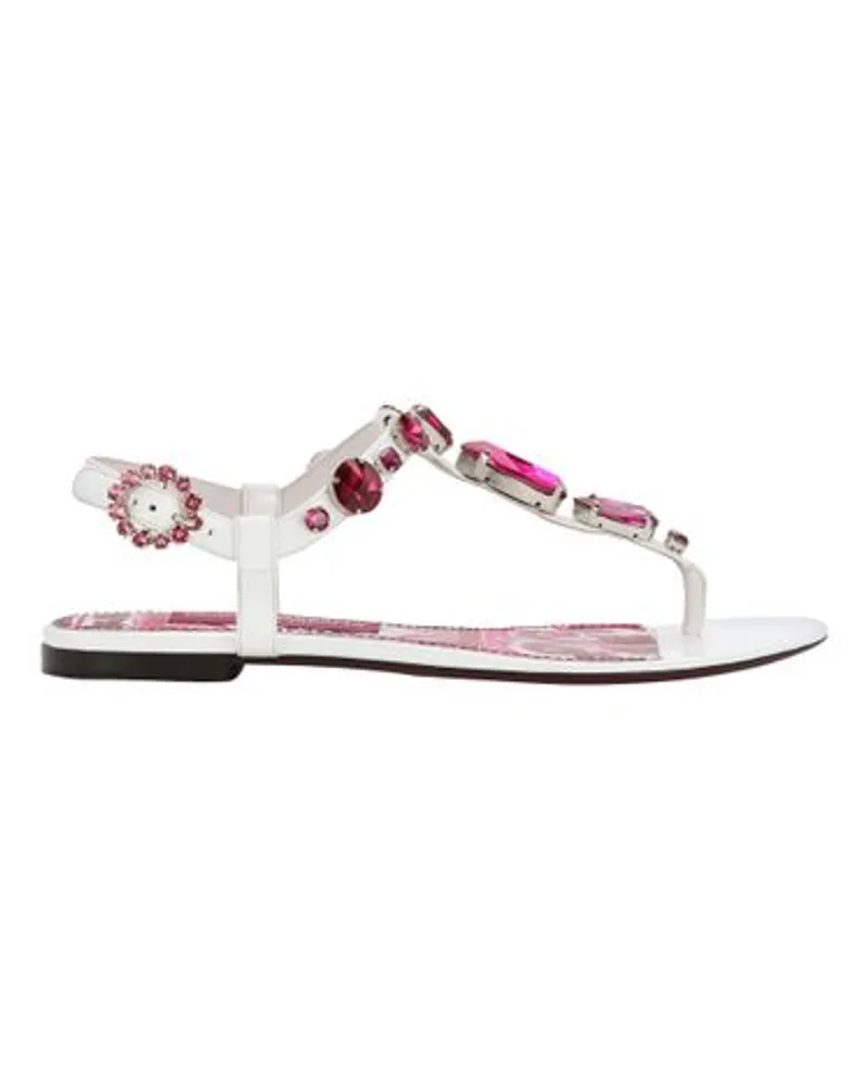 Dolce & Gabbana Flip-Flop-Sandalen Pink