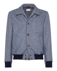 Brunello Cucinelli Blouson im Hemdenstil Blue