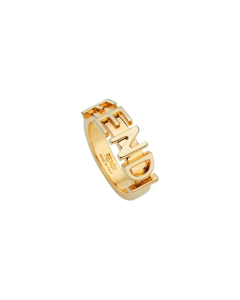 Fendi Ring Fendigraphy Gold